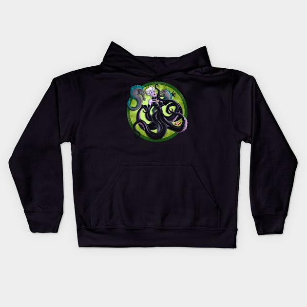 Octopus Kids Hoodie by Flashito Art